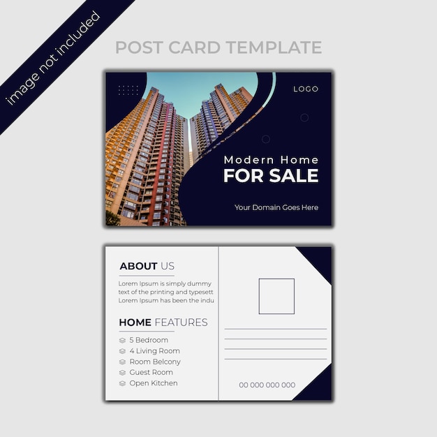 Vettore business post card design