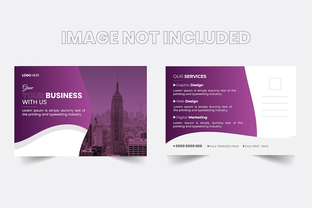 Business postcard design