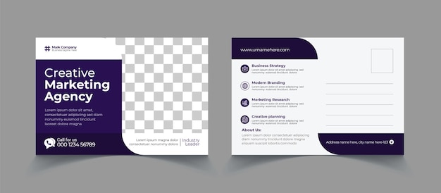 Business postcard template