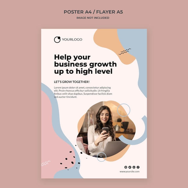 Vector business poster template 2
