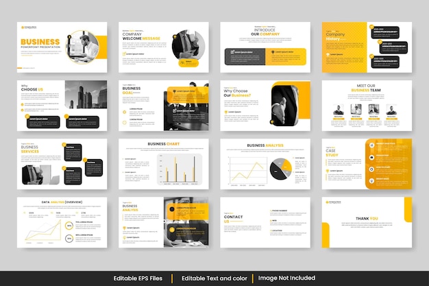 Business powerpoint presentation slide template and business proposal template