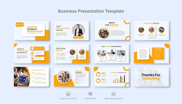 Business powerpoint presentation slide template design