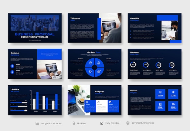 Vector business powerpoint presentation slide