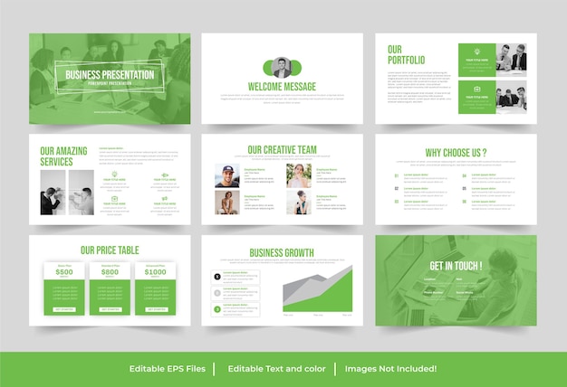 Business PowerPoint presentation template design