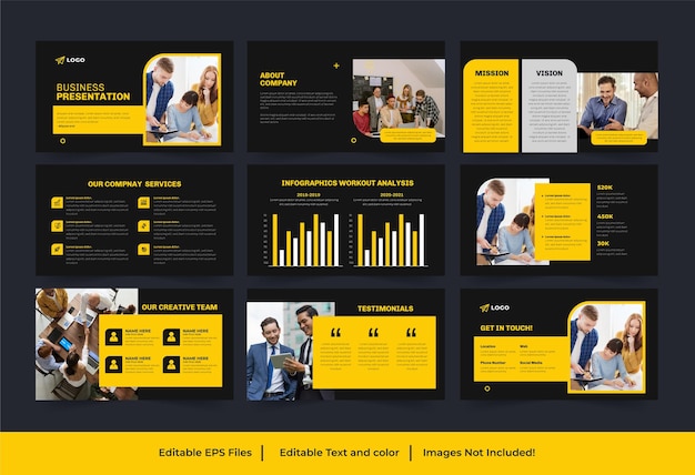 Vector business powerpoint presentation template