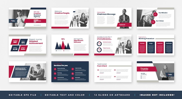 Vector business presentation brochure guide design, pitch deck slide template or sales guide slider