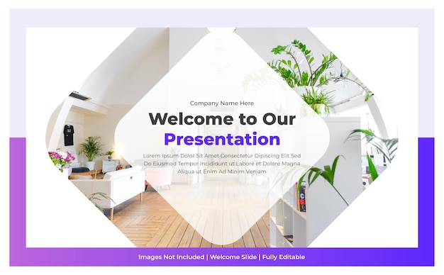 Business presentation cover page or front page design