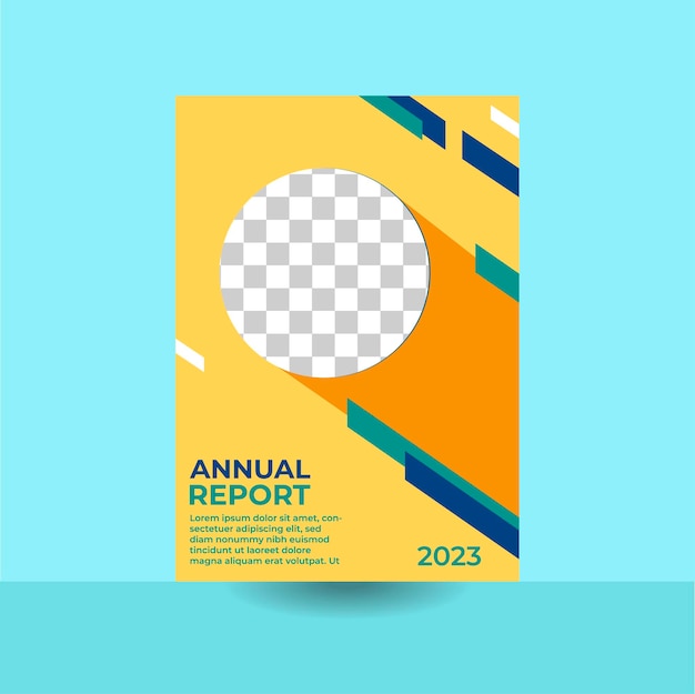 Business presentation design, bauhaus pattern design, annual report cover