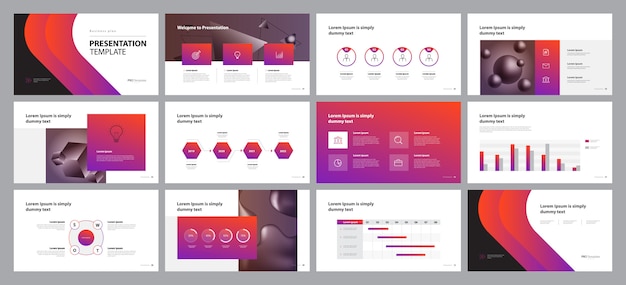  business presentation design and  brochure layout 