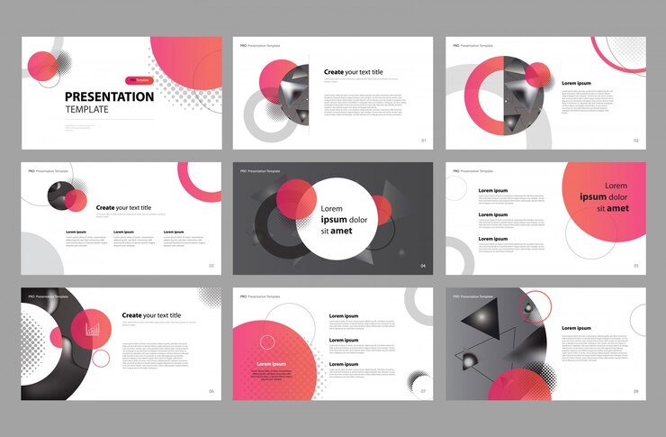  business presentation design and  brochure layout 