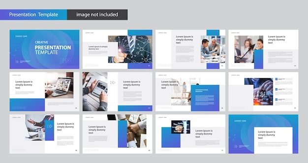 Business presentation design template