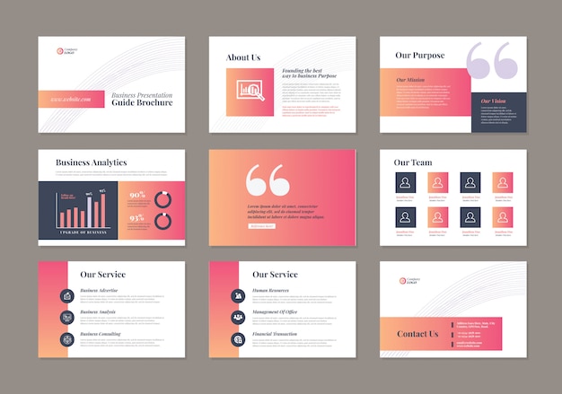 Business Presentation   Guide Design |    Slide Template | Sales Guide Slider