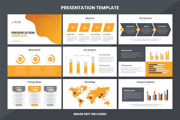 Vettore modello dell'elemento di infographic di presentazione di affari