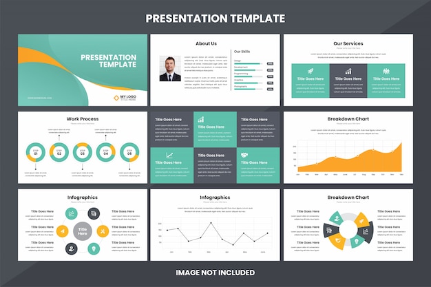 Vettore modello dell'elemento di infographic di presentazione di affari