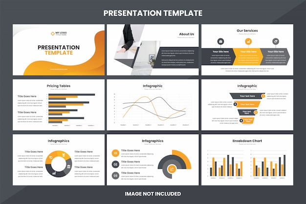 Vettore modello dell'elemento di infographic di presentazione di affari