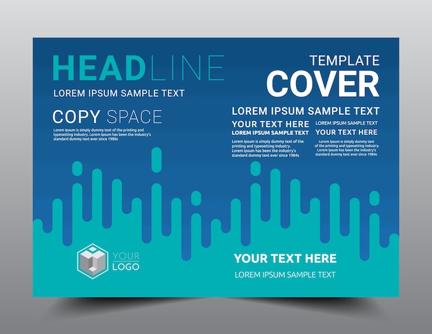 Business presentation layout design template a4 size