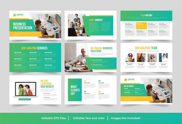 Business presentation powerpoint template