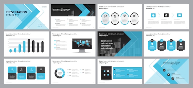 business presentation slide  layout design template