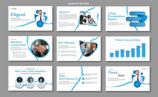 Business presentation slides templates multipurpose template for presentation slide, brochure cover,