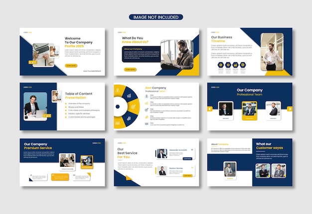 business presentation template design