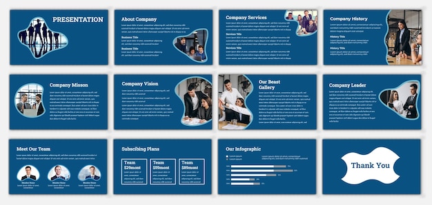 ベクトル ビジネスプレゼンテーションテンプレートプレゼンテーションスライドのフラットデザインベクトルインフォグラフィック要素