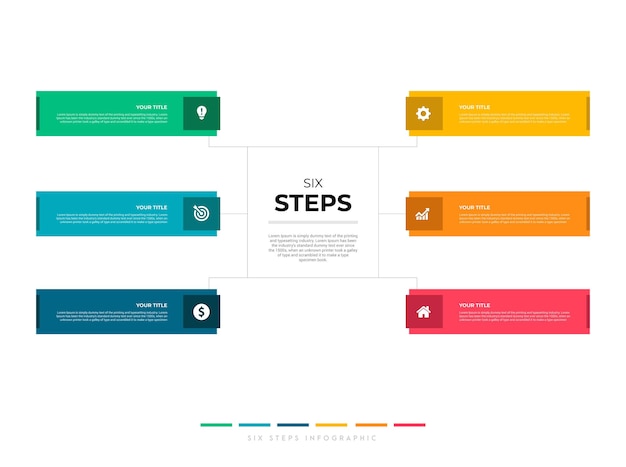 Timeline di presentazione aziendale progettazione del modello di infografica