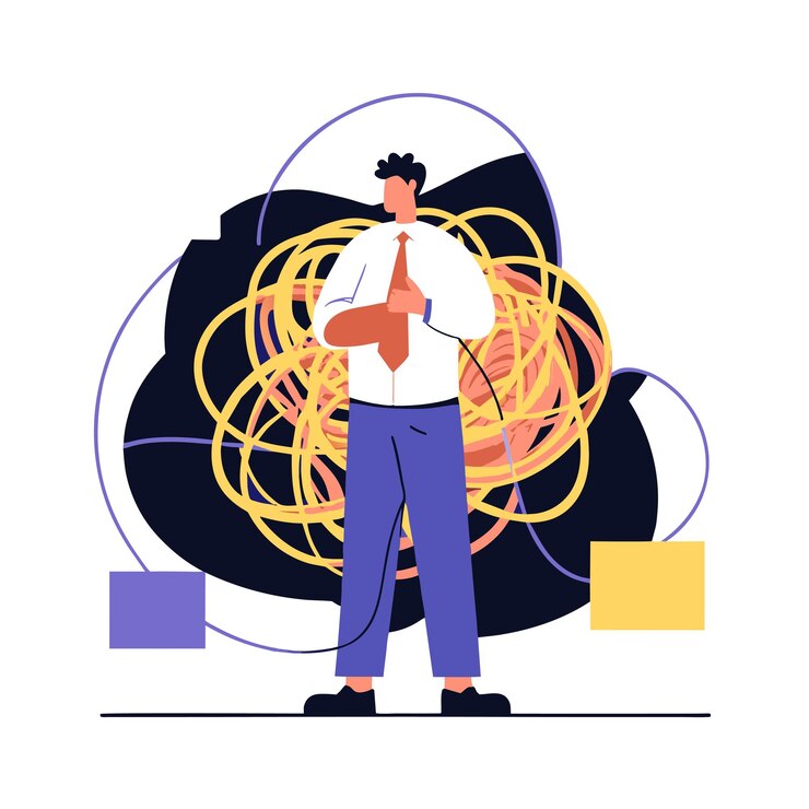 Vector business problem failure difficulty hard messy