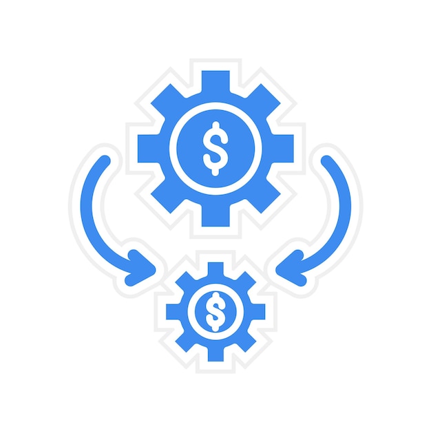 Business Process Automation icoon vector afbeelding Kan worden gebruikt voor No Code