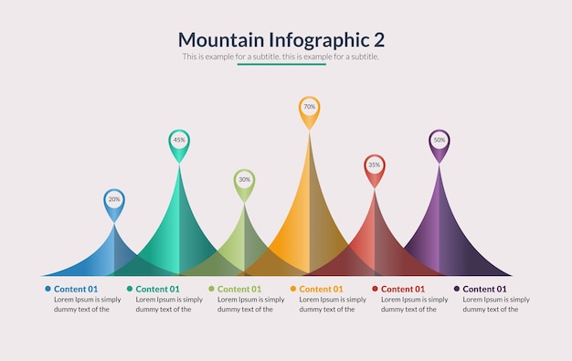 Vector business process infographic layout