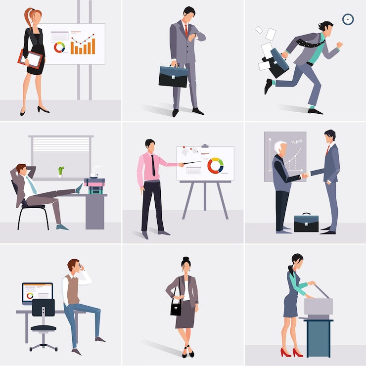 Vector business process infographics elementen brainstorming groot idee consulting partnerschap contract plat