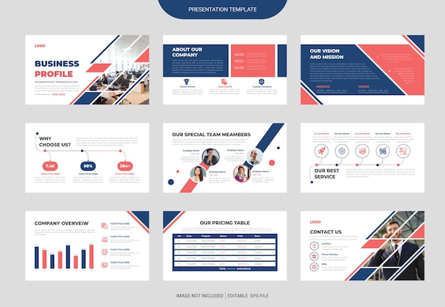 Business profile powerpoint presentation template design or project proposal