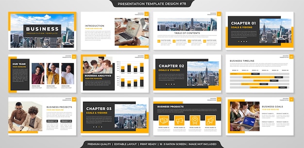 Vector business profile template premium style