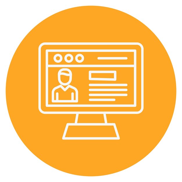 Business Profile Vector Illustration