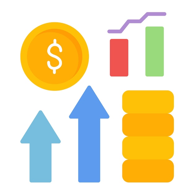 Business Profit Flat Illustration