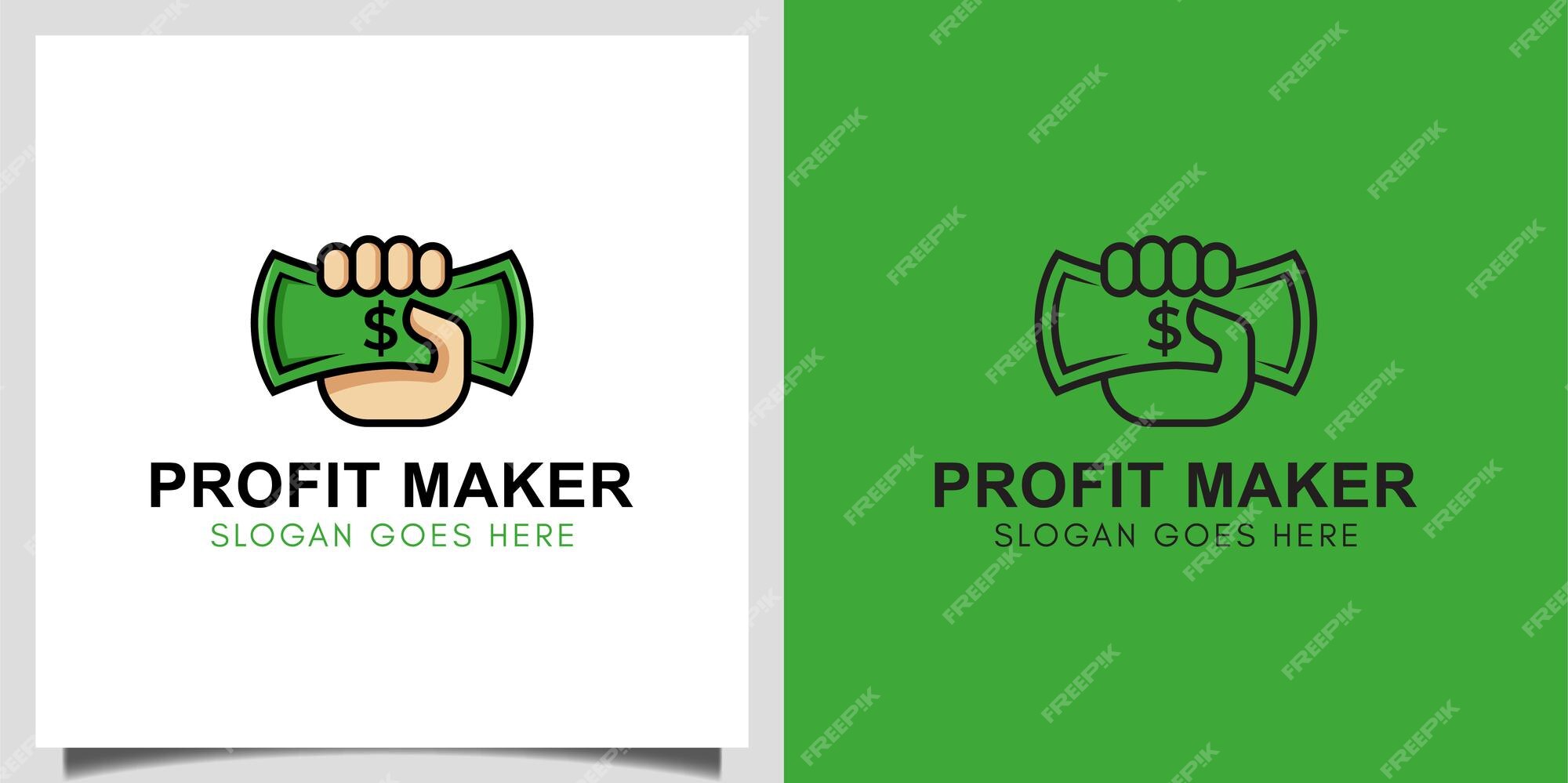 Premium Vector | Business profit maker money dollar with hand icon ...