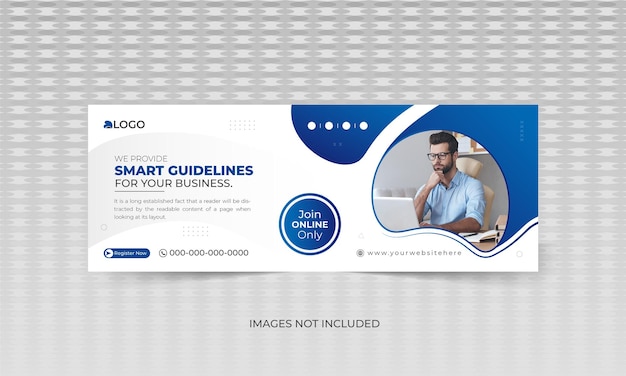 Business promotion and corporate facebook cover design template