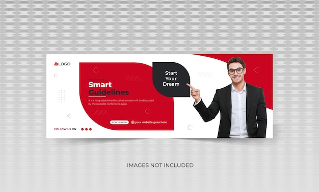 Business promotion and corporate facebook cover design template