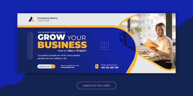 Business promotion and corporate facebook cover template