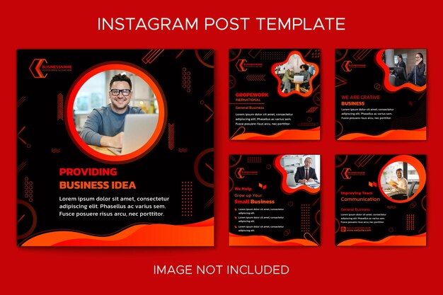 Business promotion and corporate instagram post template