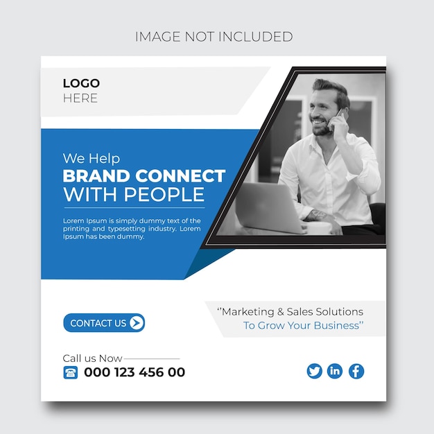 Vector business promotion and corporate social media banner template