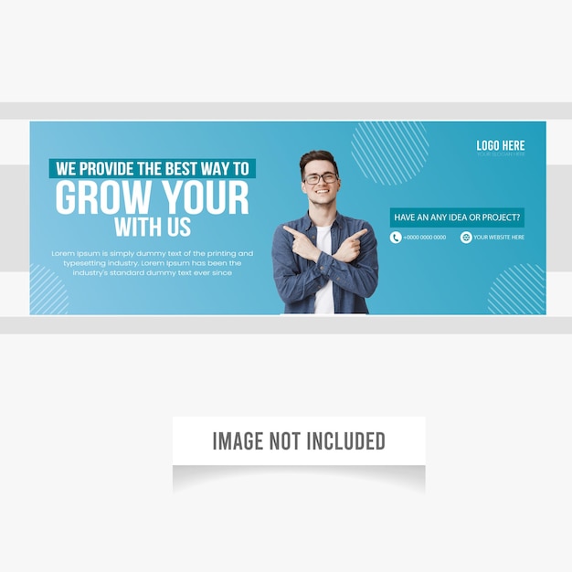 business promotion and creative facebook cover template