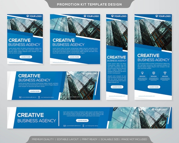 Business promotion kit template