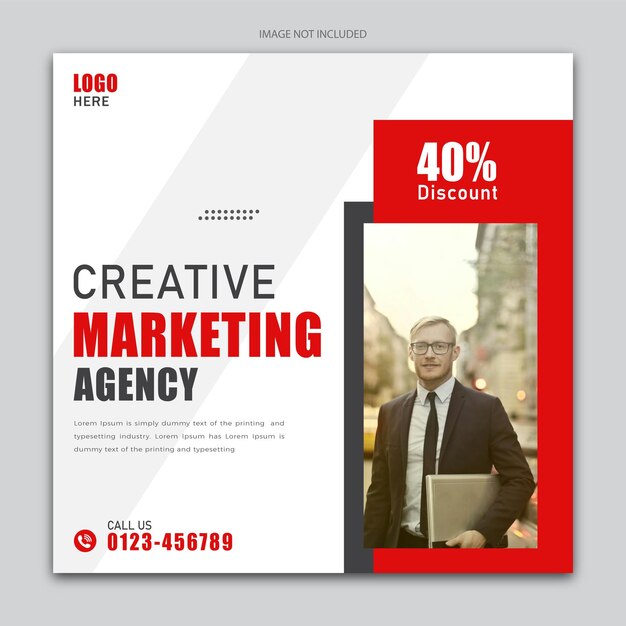 Business promotion and social media banner