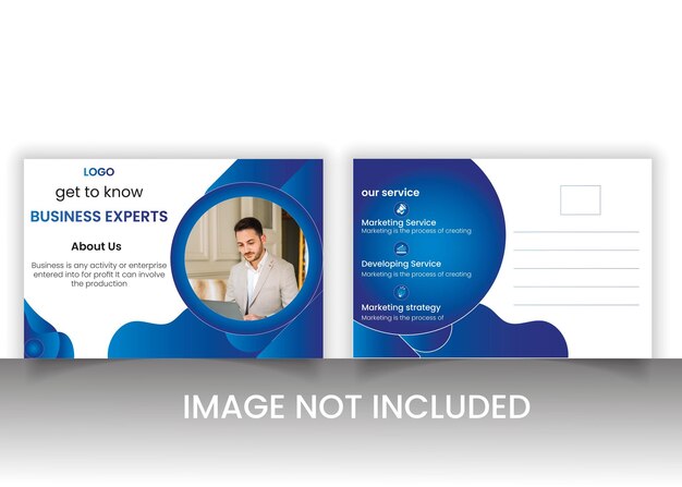 business promotional postcard printable for corporations