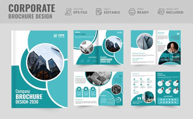 Business proposal design for digital marketing agency brochure