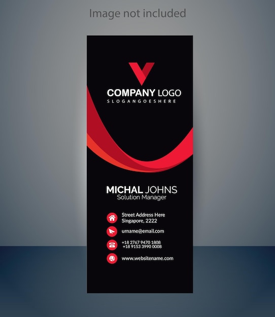 Vector business rack card design new