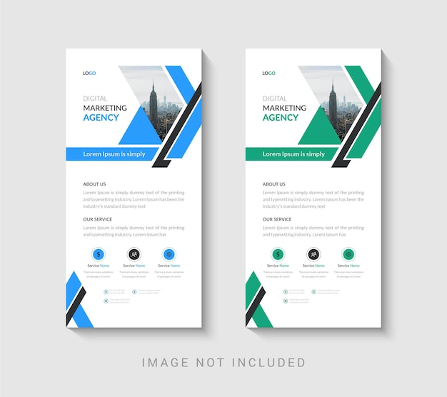 Business rack card design template