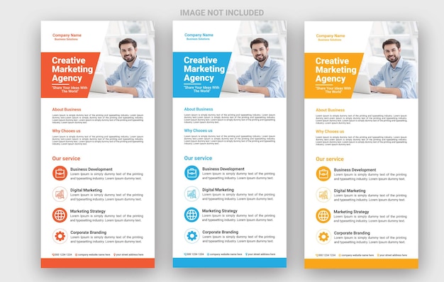 Business Rack Card Or Dl Flyer Template