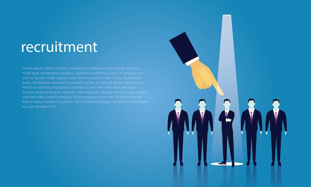 Business Recruitment Concept Selecting Businessman