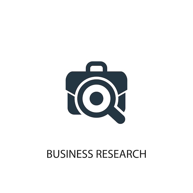 business research icon. Simple element illustration. business research concept symbol design from analytics, research collection. Can be used for web and mobile.